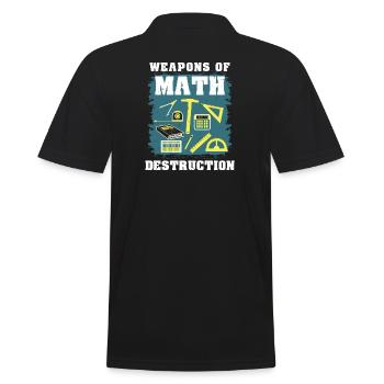 Cadeau math math - Polo Homme - noir - Dos - Kai (181cm)