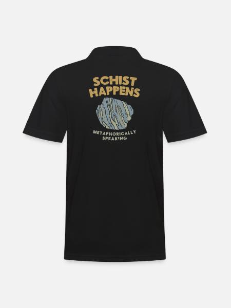 Geology stones geologist saying pun - Men's Polo Shirt - black