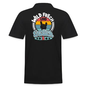 3. Geburtstag Wild Frech Und Endlich 3 - Männer Poloshirt - Schwarz - Hinten - Kai (181cm)