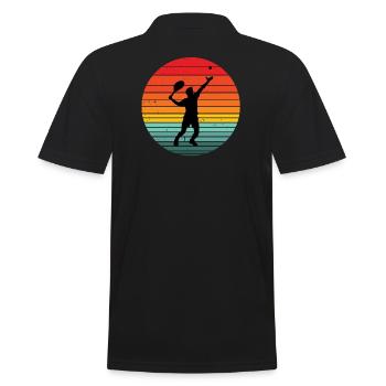 tennis, fan de tennis, match de tennis - Polo Homme - noir - Dos - Kai (181cm)