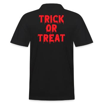 Halloween, Black Magic, Candy - Men's Polo Shirt - black - Back - Kai (181cm)