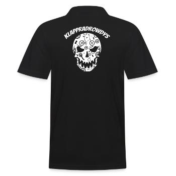 Klapprad Bicycle Skull Fahrrad Rowdys Bike Kappe - Männer Poloshirt - Schwarz - Hinten - Kai (181cm)