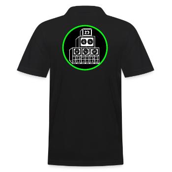 Free Tekno - Männer Poloshirt - Schwarz - Hinten - Kai (181cm)