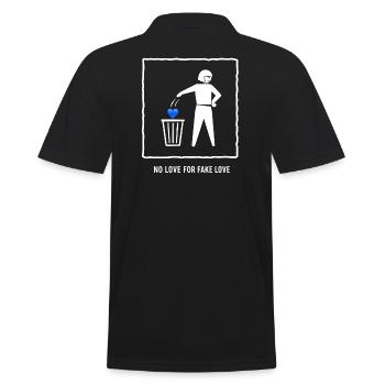 Pas d’amour pour un amour faux - Polo Homme - noir - Dos - Kai (181cm)