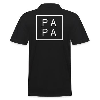 Papa Est. 2026 Père depuis 2026 Futur papa 2026 - Polo Homme - noir - Dos - Kai (181cm)