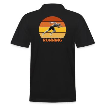 athlétisme, sprint, course à pied - Polo Homme - noir - Dos - Kai (181cm)