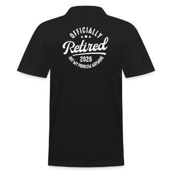 Retraité officielle 2026 - Polo Homme - noir - Dos - Kai (181cm)
