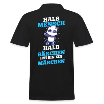 Mi-humain, mi-ours - Polo Homme - noir - Dos - Kai (181cm)