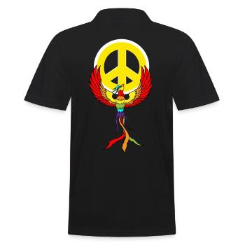 Phoenix Paix Symbole de la paix Paix Phénix Paix - Polo Homme - noir - Dos - Kai (181cm)