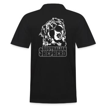 AUSTRALIAN SHEPHERD chien cool chiens Wilsigns - Polo Homme - noir - Dos - Kai (181cm)