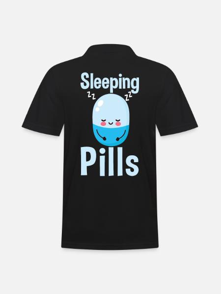 Sleeping Pills Student - Men's Polo Shirt - black