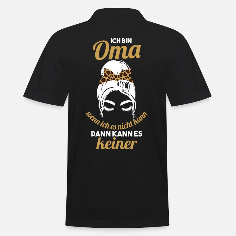 Ich bin Oma - Männer Poloshirt - Schwarz