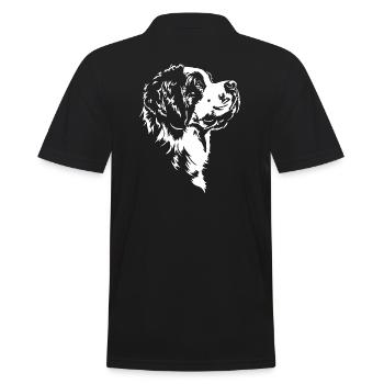 Saint Bernard Silhouette Chien Chien Wilsigns - Polo Homme - noir - Dos - Kai (181cm)