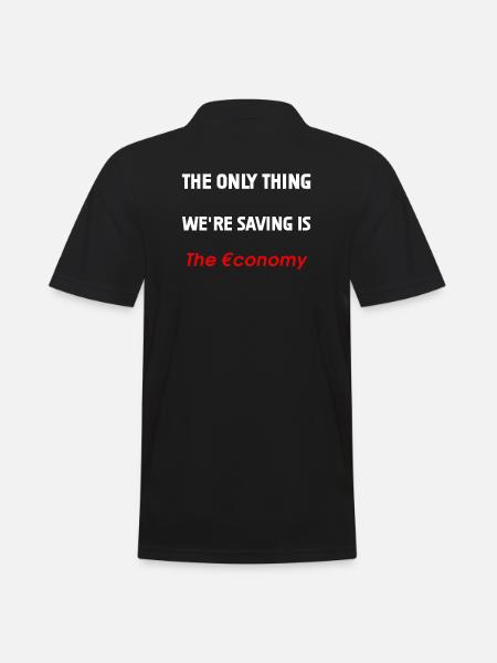 Saving the Economy - Men's Polo Shirt - black