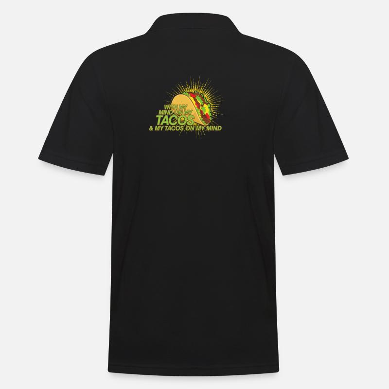 Tacos Tacos Tacos - Männer Poloshirt - Schwarz
