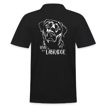 LABRADOR Labbi aimé par un Labrador disant Wilsigns - Polo Homme - noir - Dos - Kai (181cm)