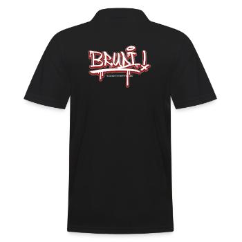 Brudi - Männer Poloshirt - Schwarz - Hinten - Kai (181cm)