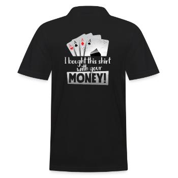 Funny Casino Poker Las Vegas nuit de poker je branche - Polo Homme - noir - Dos - Kai (181cm)