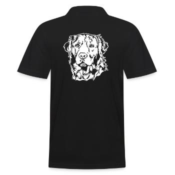 Golden Retriever Portrait Chien Chiens Wilsigns - Polo Homme - noir - Dos - Kai (181cm)