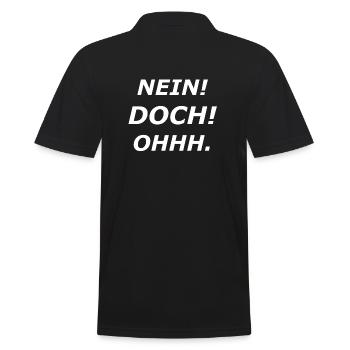 Nein Doch Ohh Film Frankreich Geschenk - Männer Poloshirt - Schwarz - Hinten - Kai (181cm)