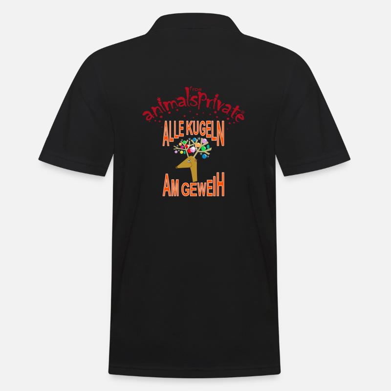 alle Kugeln am Geweih - Männer Poloshirt - Schwarz