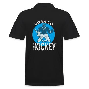 Gardien hockey Humour Hockey sur glace - Polo Homme - noir - Dos - Kai (181cm)