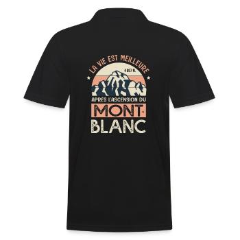 alpinisme ascension Mont Blanc Sport alpiniste - Polo Homme - noir - Dos - Kai (181cm)
