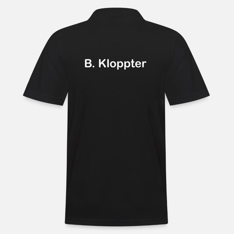 B. Kloppter - Männer Poloshirt - Schwarz