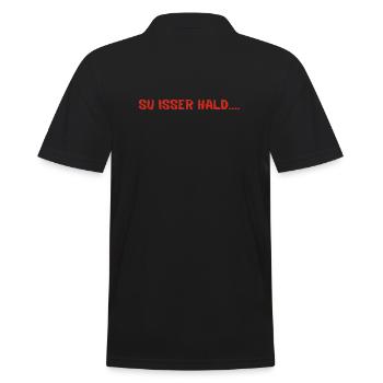 Su isser hald - Männer Poloshirt - Schwarz - Hinten - Kai (181cm)