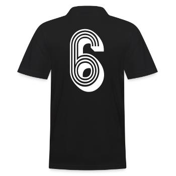 6 ans numéro maillot 6 T-shirt 6 - Polo Homme - noir - Dos - Kai (181cm)
