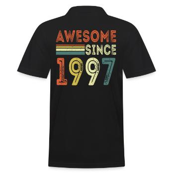 Génial depuis 1997 t-shirt rétro 1997 - Polo Homme - noir - Dos - Kai (181cm)