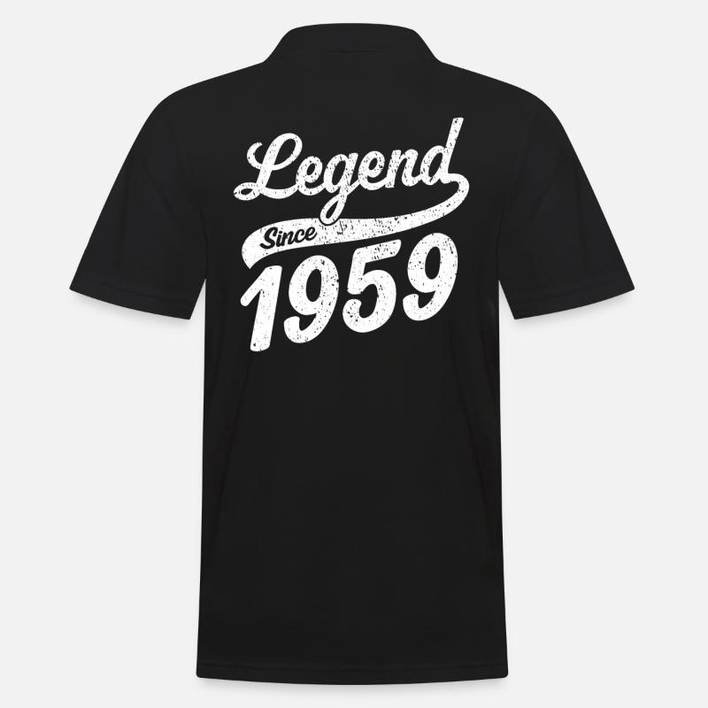 Legend Since 1959 - Männer Poloshirt - Schwarz