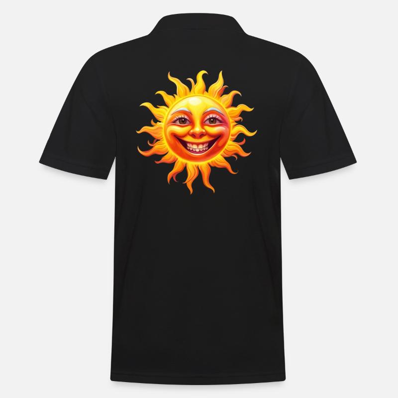 Sunsmile - Männer Poloshirt - Schwarz