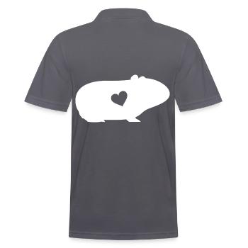 Cochon d'Inde Rongeur Cochon d'Inde - Polo Homme - charbon - Dos - Nico (186cm)