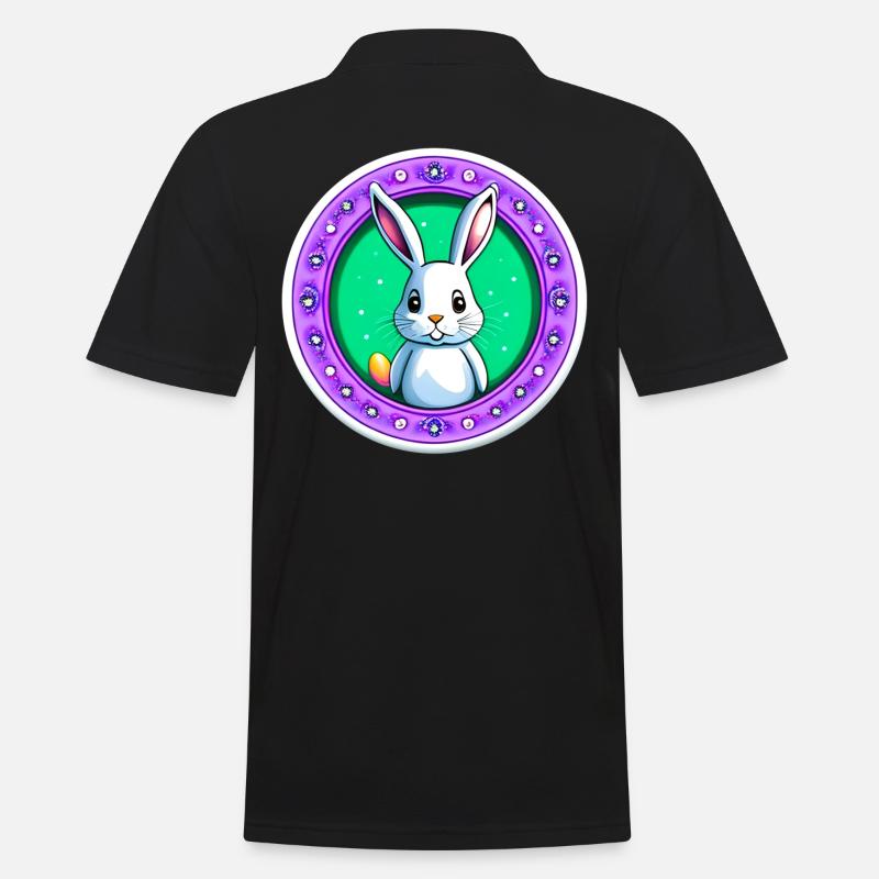 Super Cute Easter - Men's Polo Shirt - black