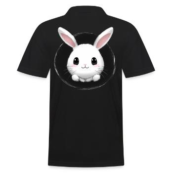 Petit lapin lapin - Polo Homme - noir - Dos - Kai (181cm)