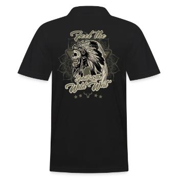 Ressentez l'esprit du Far West - Polo Homme - noir - Dos - Kai (181cm)