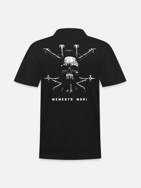 Crâne Tribal - Memento Mori - Polo Homme - noir