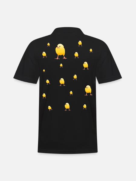 Chick Alarm - Men's Polo Shirt - black
