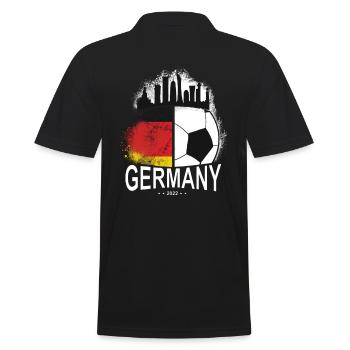 Football 2022 Germany - Men's Polo Shirt - black - Back - Kai (181cm)