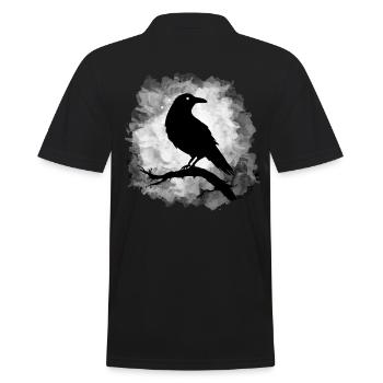 Raven Crow Clair de lune Sombre - Polo Homme - noir - Dos - Kai (181cm)