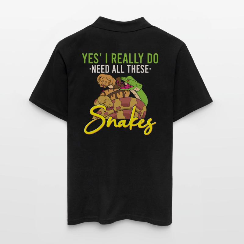 Funny Python Snake / Boa Constrictor Men's Polo Shirt