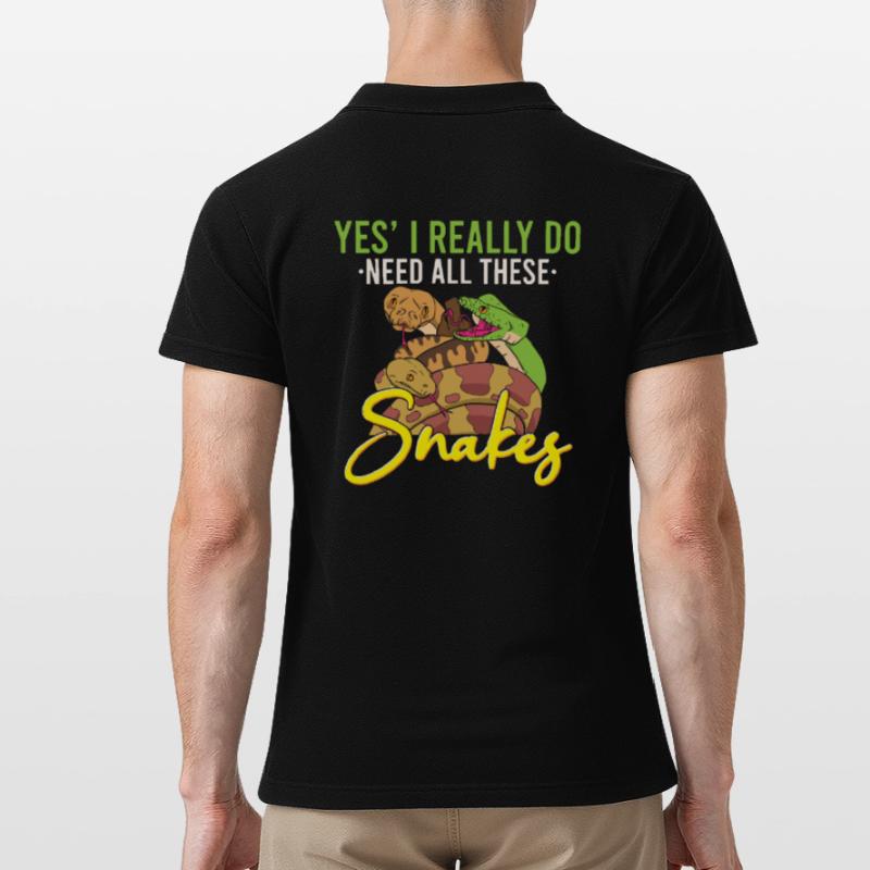 Funny Python Snake / Boa Constrictor Men's Polo Shirt