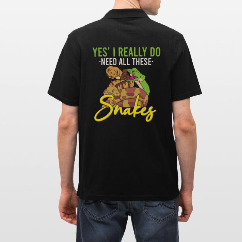 Funny Python Snake / Boa Constrictor Men's Polo Shirt