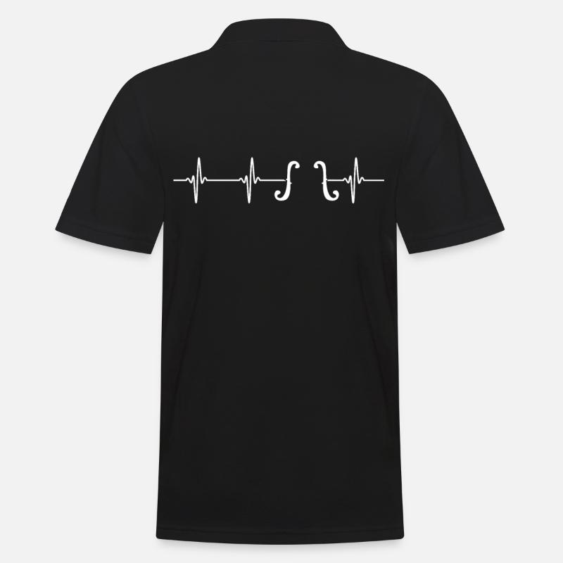 violine viola cello kontrabass musiker Geschenk - Männer Poloshirt - Schwarz