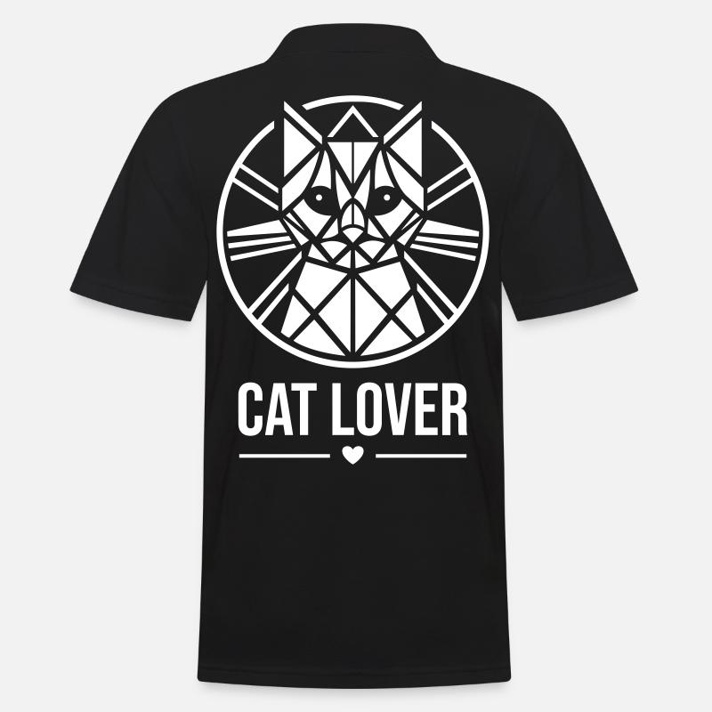 Catlover Cat Lover Design - Polo Homme - noir