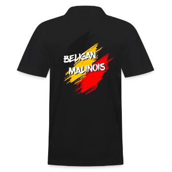Malinois German Shepherd Dog Sport IPO IGP Shirt - Men's Polo Shirt - black - Back - Kai (181cm)