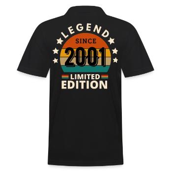 LÉGENDE 2001, MILLÉSIME 2001 - Polo Homme - noir - Dos - Kai (181cm)