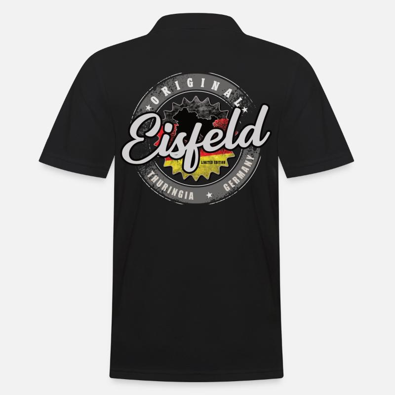 Original Germany Thüringen Eisfeld - Männer Poloshirt - Schwarz