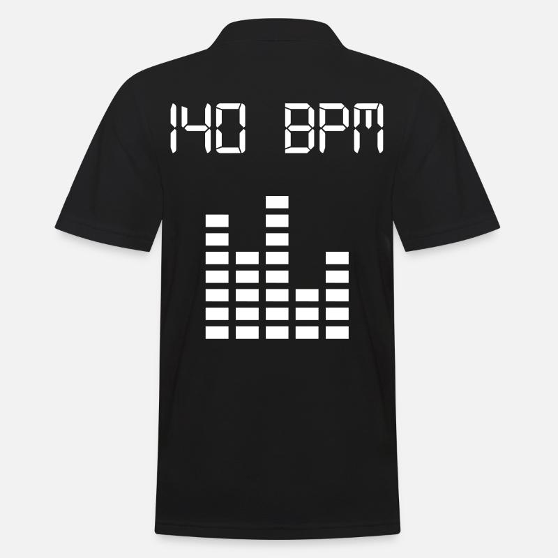 140 BPM - Männer Poloshirt - Schwarz